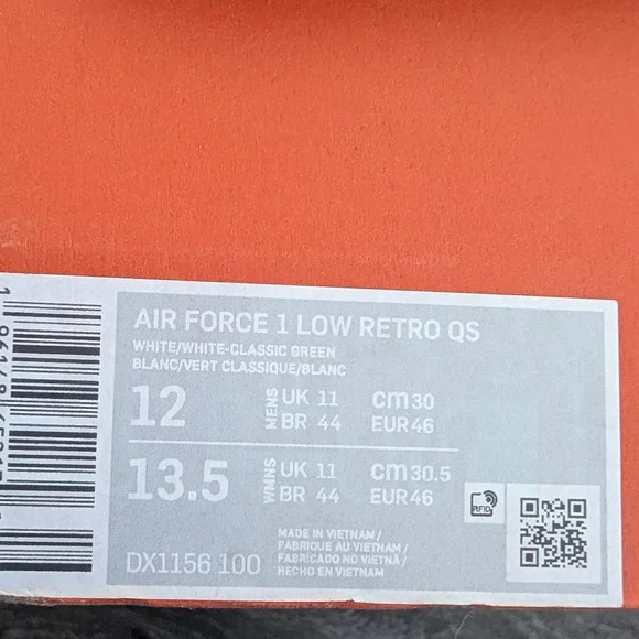 West Indian Air Force 1 Nike Sz 12 - Picture 2 of 6